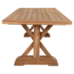 Teak Volos Esstisch - Natur, 100x240x75 cm