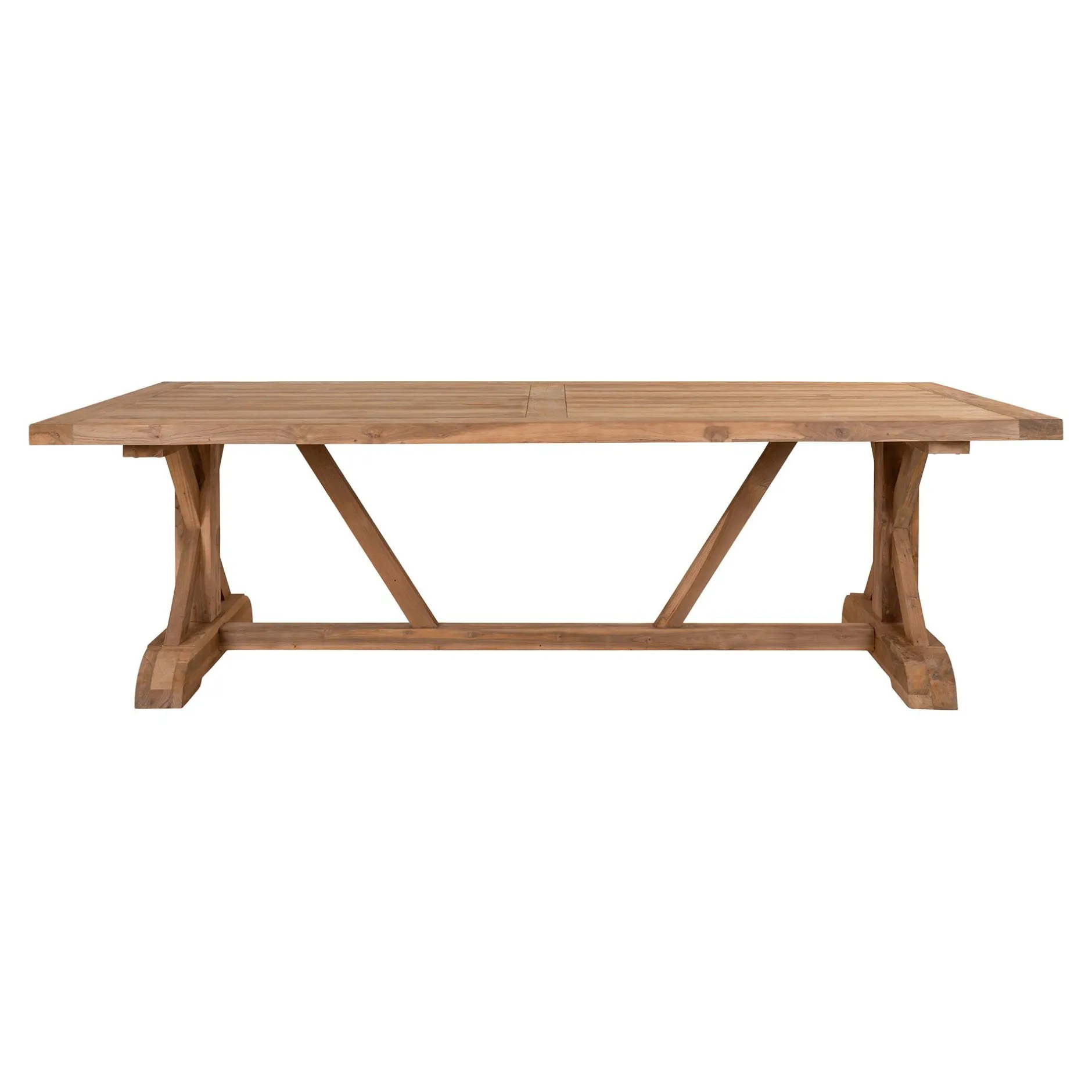 Teak Volos Esstisch - Natur, 100x240x75 cm