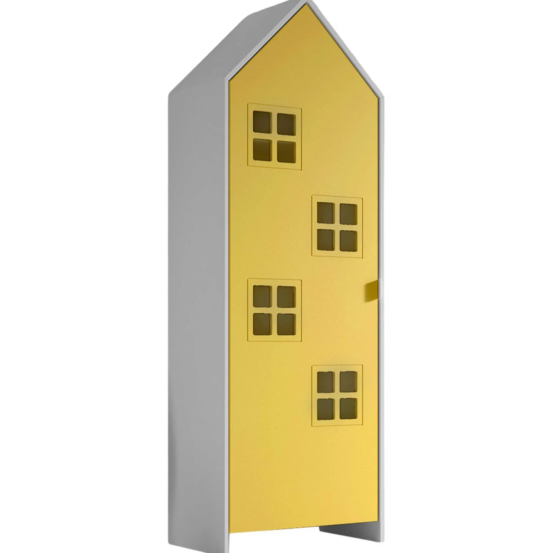 3-teiliger Kleiderschrank Casami Brügge - 173x37x172 cm - Rosa/blau/gelb