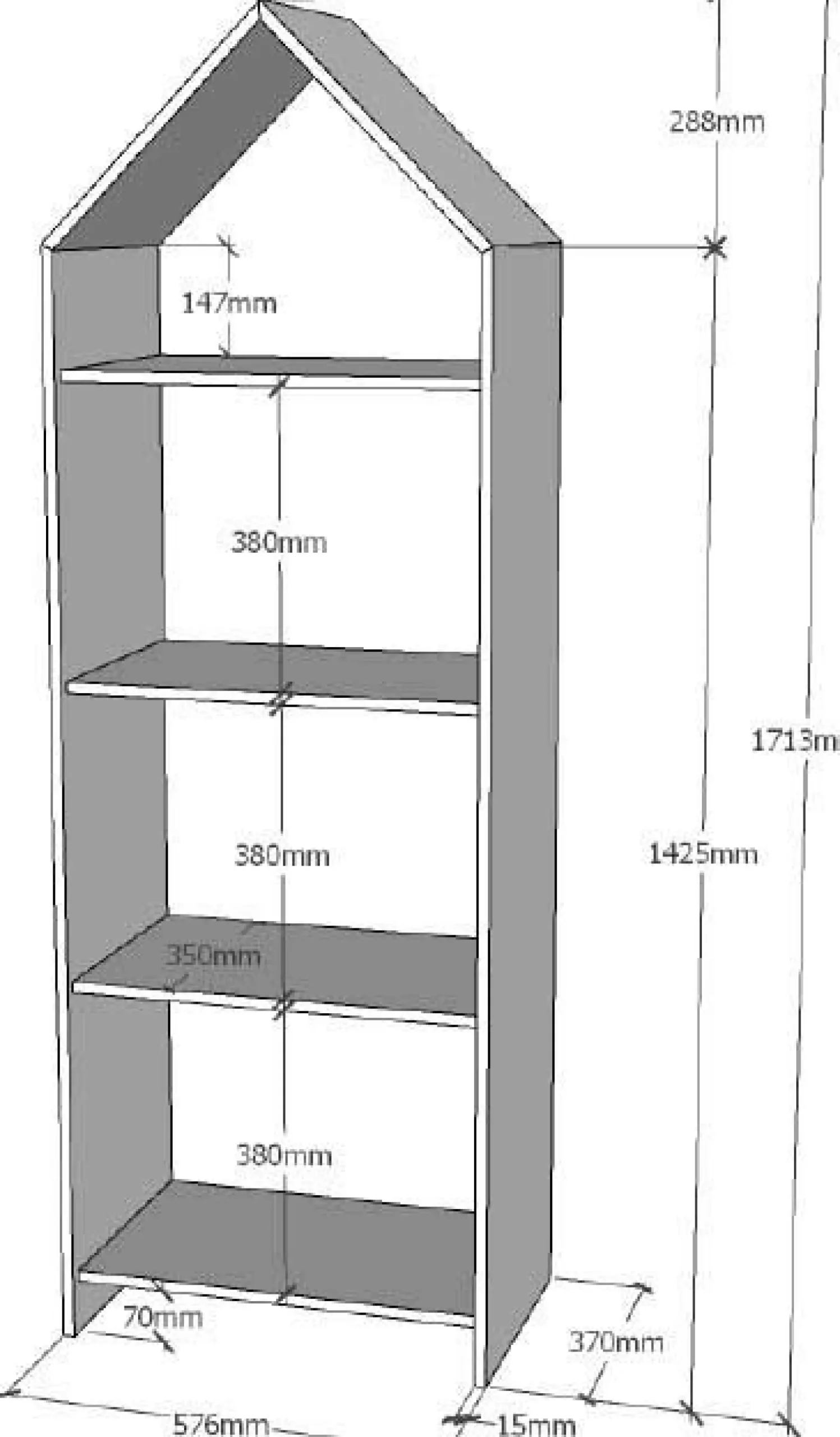 2-teiliger Kleiderschrank Casami - 115x37x172 cm - Weiß/Mintgrün