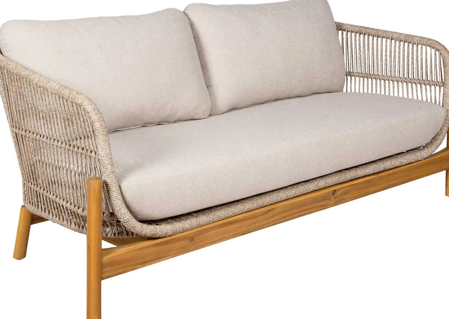 Terracina Lounge-Set - mit Kissen - Akazienholz/Beige