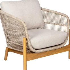 Terracina Lounge-Set - mit Kissen - Akazienholz/Beige