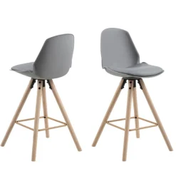 Thekenstuhl Sammy - grau/beige