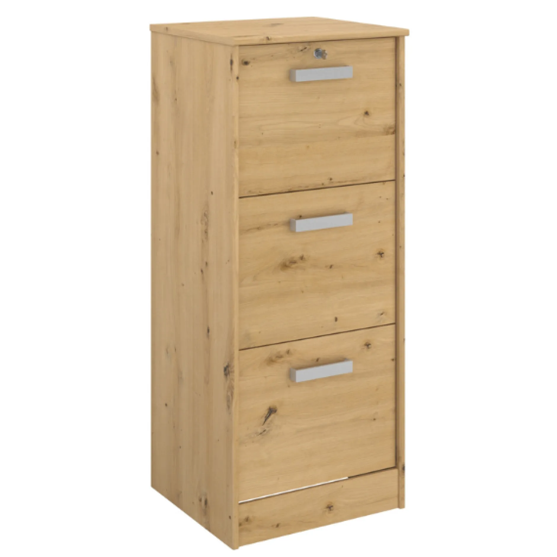 The OfficeBüro-Set : Schreibtisch 150cm, Aktenschrank, Bücherregal - Eiche Dekor