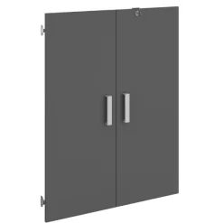 The OfficeBüro-Set : Schreibtisch 180cm, Schubladenschrank, Bücherregale, Aktenschränke - Eiche Dekor
