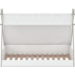 Tipi-Bett Dreamcatcher 70 x 140 cm-mattweiß/taupe/ecru
