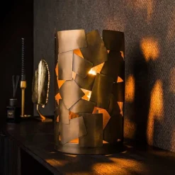 Tischlampe Can-antik bronze