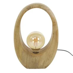 Tischleuchte Hirt | 30 x 13 x 43 cm | Mangoholz massiv