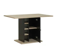 Tisch Luke 120x80 mit Ablage - Kastanie
