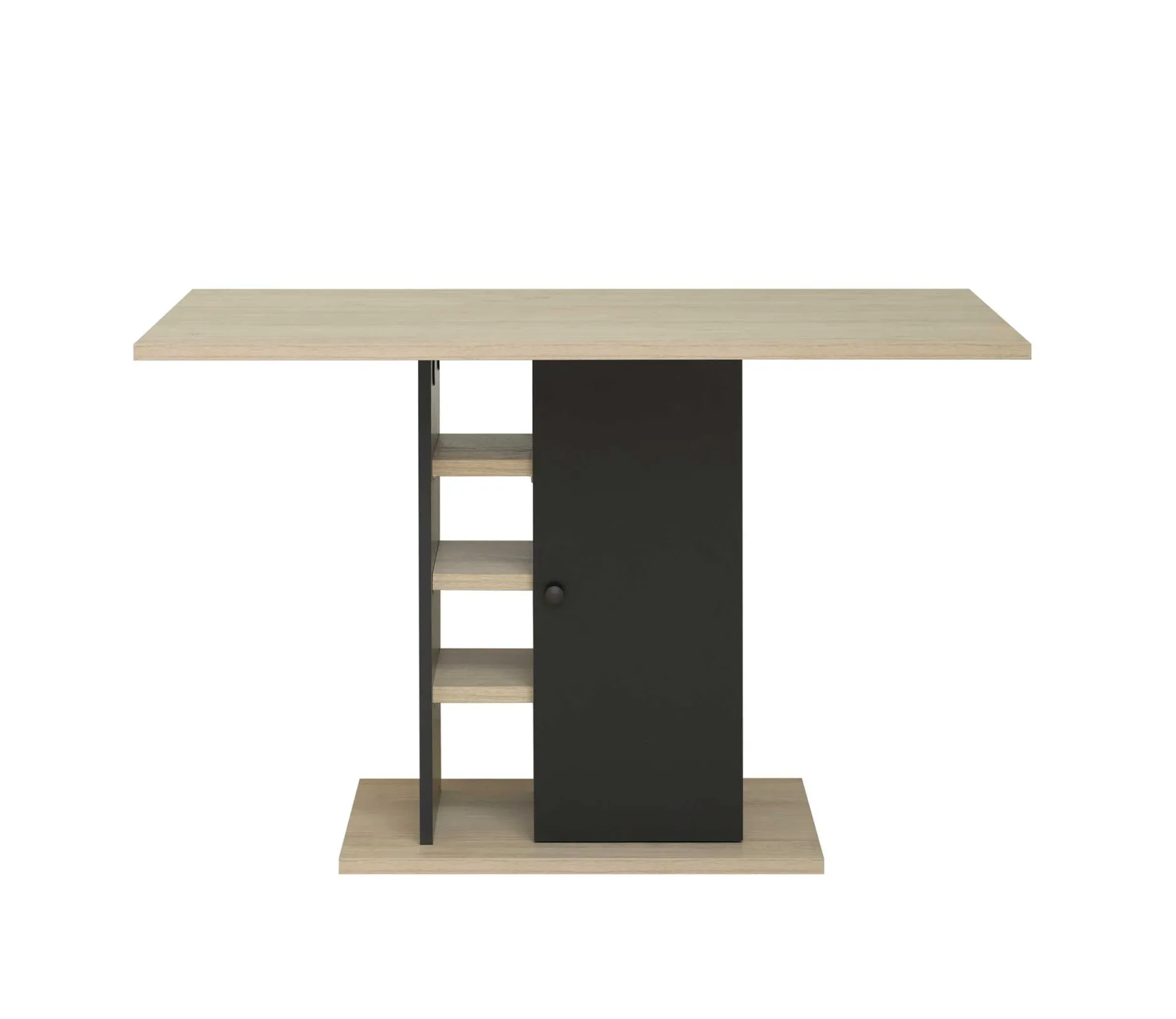 Tisch Luke 120x80 mit Ablage - Kastanie