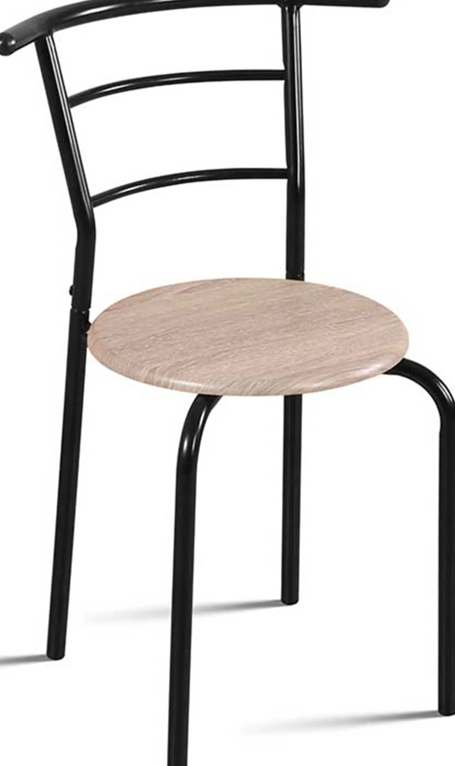 Tisch mit 2 Stühlen Ada-sonoma Eiche/schwarzes Metall