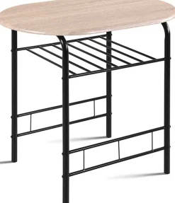 Tisch mit 2 Stühlen Ada-sonoma Eiche/schwarzes Metall
