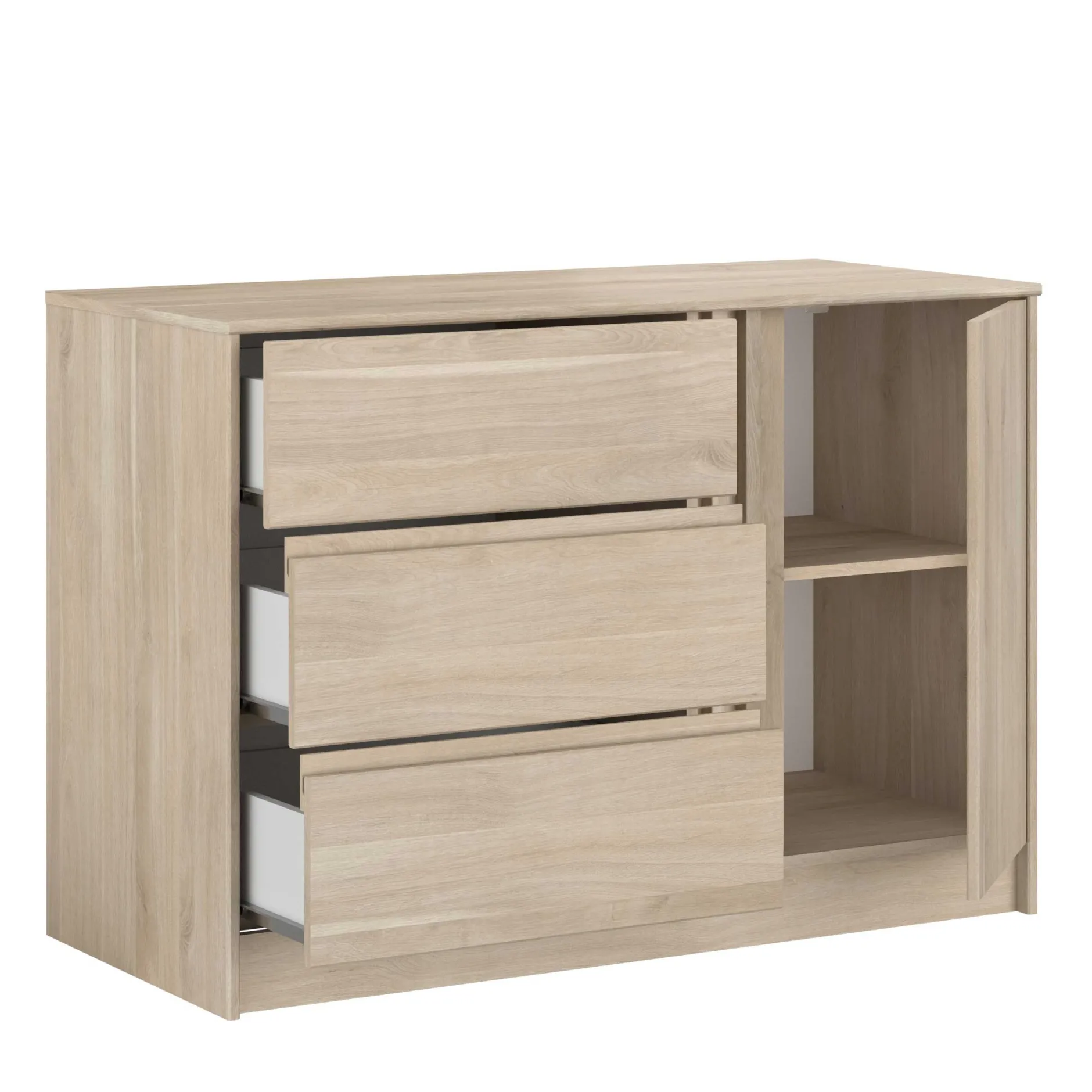 TokioKinderzimmer : Bett 90x200 mit Schubladen, Kleiderschrank, Kommode, Schreibtisch
