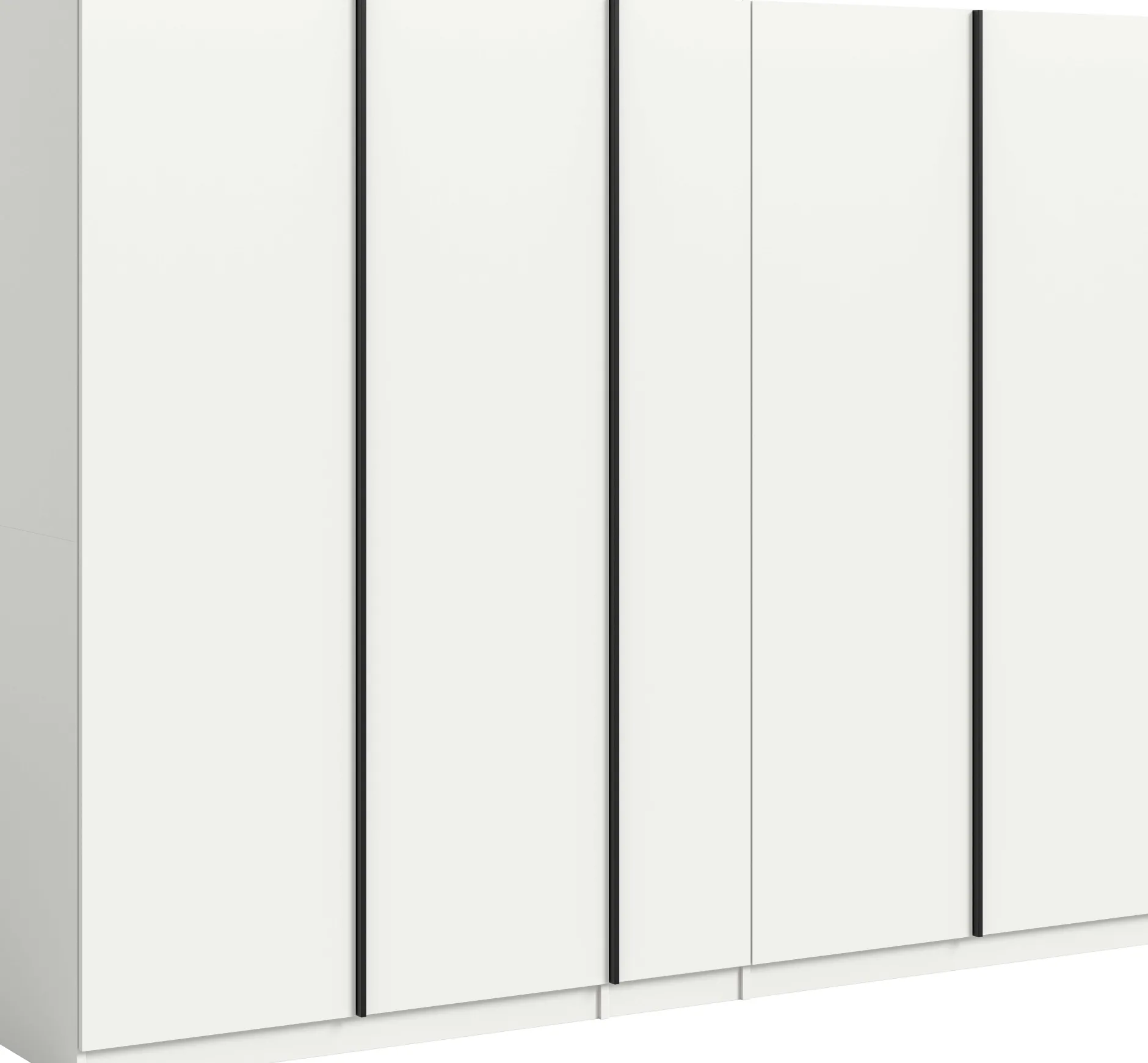 5-Türiger Kleiderschrank Oakland Xonox - Weiß - 230x183x53 cm