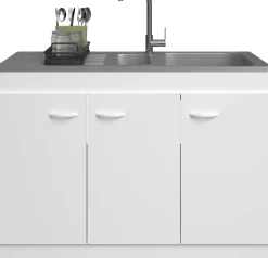 3-türiger Unterschrank für die Spüle (120 cm)