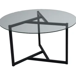 Trio G Couchtisch | METALLRAHMEN | Transparent, Schwarz