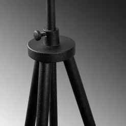 Tripod Stehleuchte | METALLGEHÄUSE | Schwarz, Creme