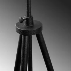 Tripod Stehleuchte | METALLGEHÄUSE | Schwarz, Braun