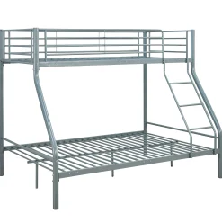 Trixie Etagenbett 90x200 und 140x200 - Metall - matt grau