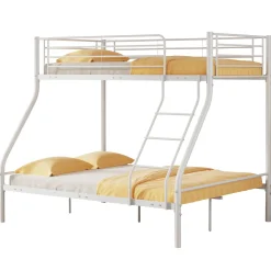 Trixie Etagenbett 90x200 und 140x200 - Metall - matt weiß