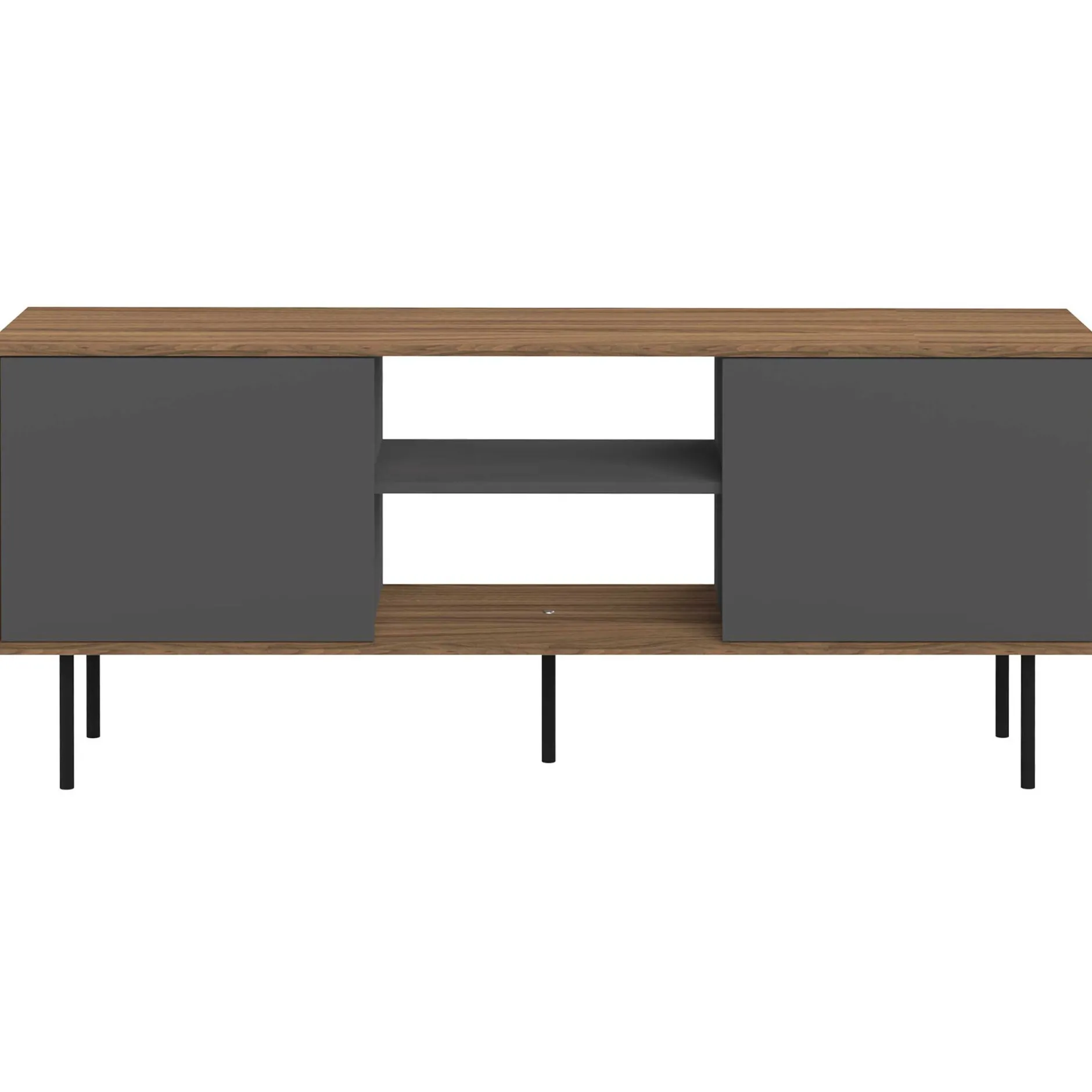 TV-Möbel Vibe 150cm - Walnuss/Grau
