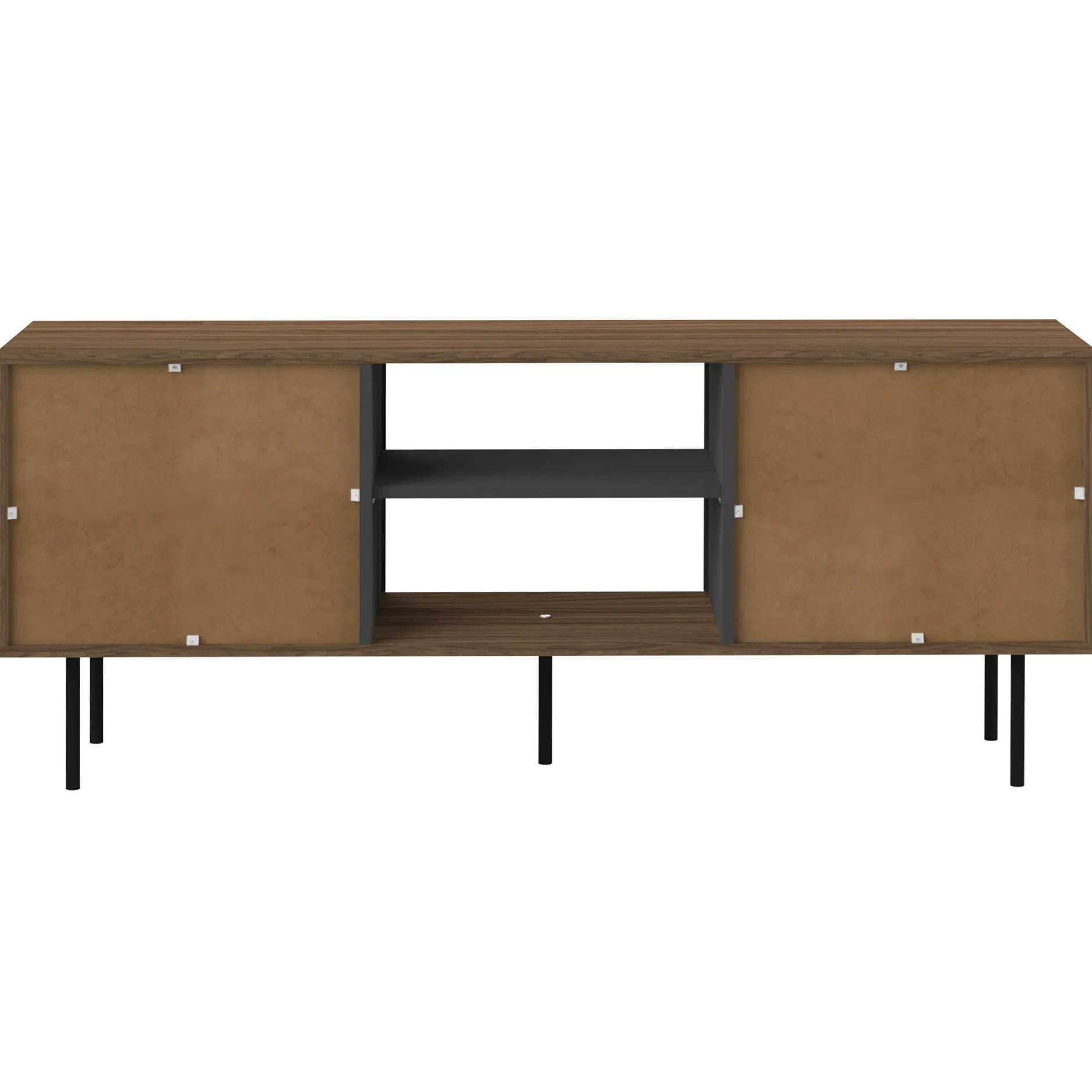 TV-Möbel Vibe 150cm - Walnuss/Grau