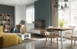 TV-Möbel Watt 165cm - Eiche/Weiß