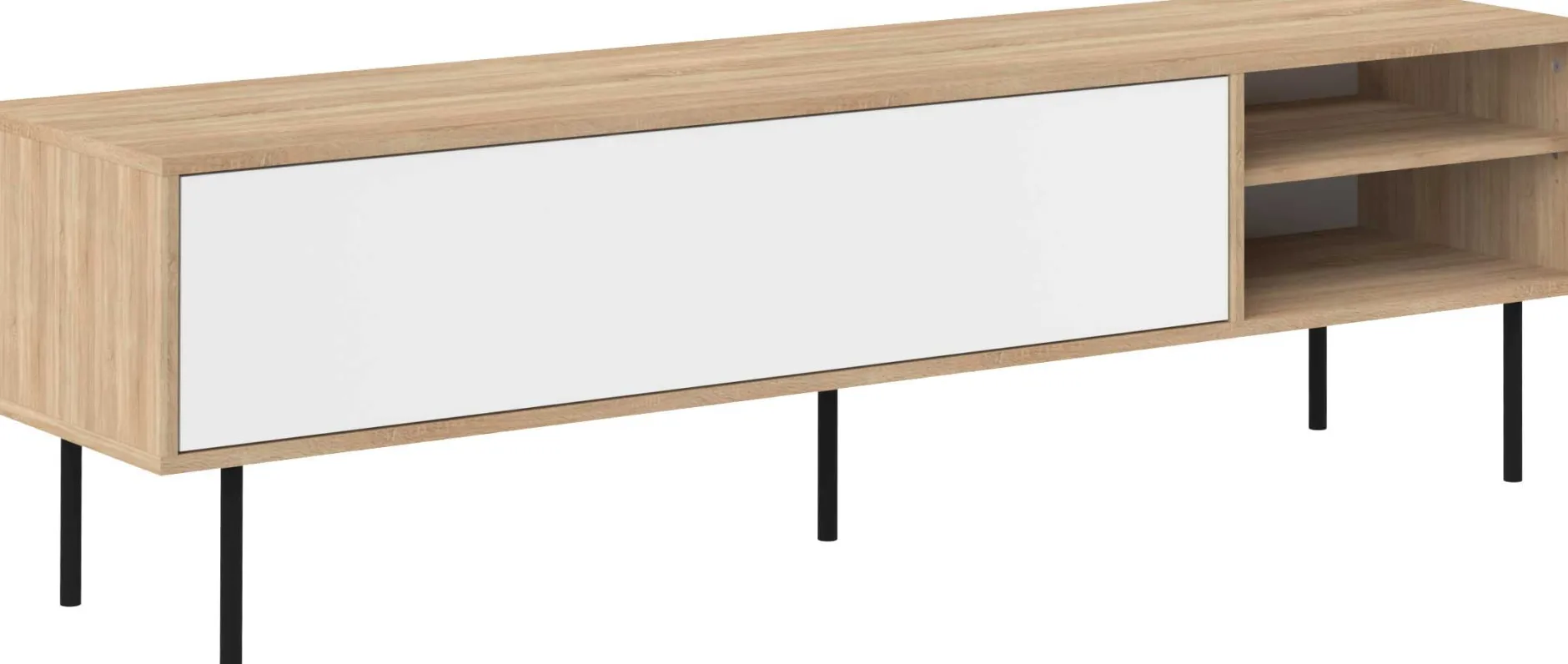 TV-Möbel Watt 165cm - Eiche/Weiß