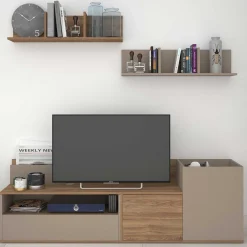 TV-Schrank Boost 180cm - braun/beige