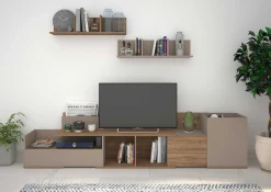 TV-Schrank Boost 180cm - braun/beige