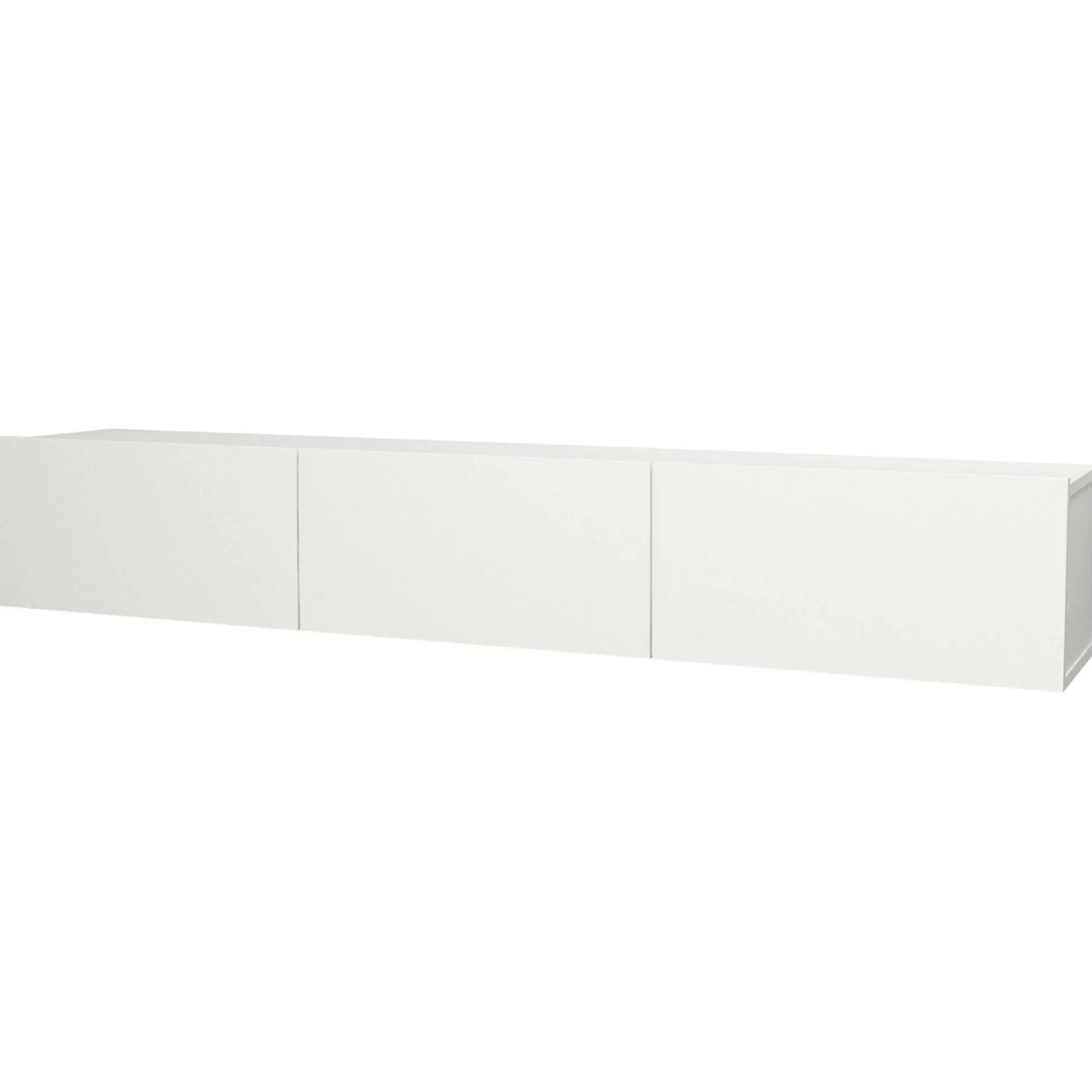 TV-Schrank Damla - 180x30x30cm - 3 Türen - weiß