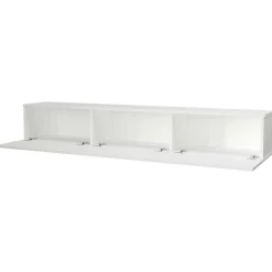 TV-Schrank Damla - 180x30x30cm - 3 Türen - weiß