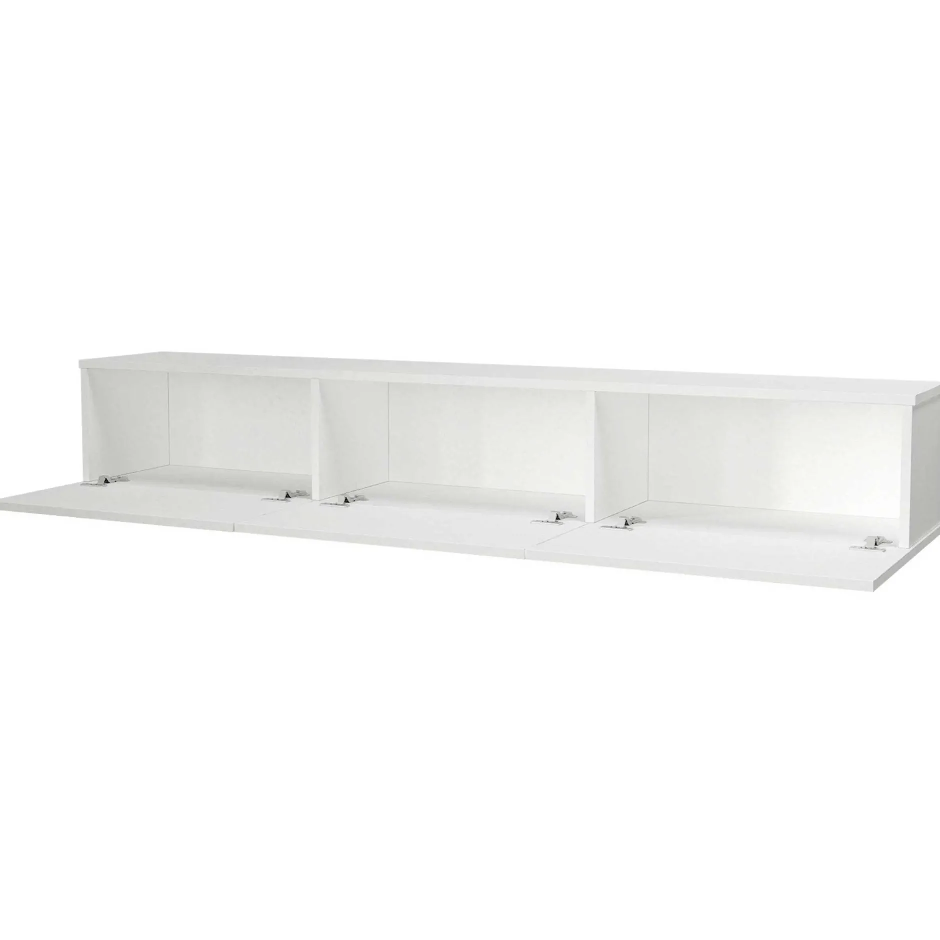 TV-Schrank Damla - 180x30x30cm - 3 Türen - weiß
