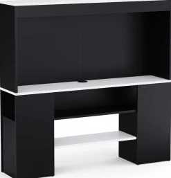 TV-Schrank Dreampad - 120x27x116cm - mit LED-Beleuchtung - schwarz/weiß