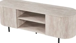 TV-Schrank Lagos - 160x45x57,5cm - 2 Türen - Travertin