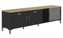 TV-Schrank Manchester | 190 x 41 x 55 cm | Helvezia Oak Design