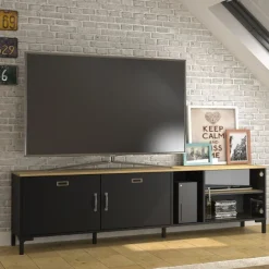 TV-Schrank Manchester | 190 x 41 x 55 cm | Helvezia Oak Design