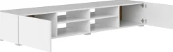 TV-Schrank Podium 185 cm - weiß
