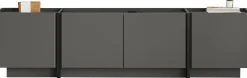 TV-Ständer Lowen - 100% MELAMINE - Anthrazit - 46 x 35 x 180 cm