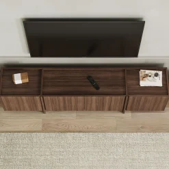TV-Ständer Lowen - 100% MELAMINE - Milano-Walnuss - 46 x 35 x 180 cm