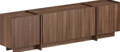 TV-Ständer Lowen - 100% MELAMINE - Milano-Walnuss - 46 x 35 x 180 cm