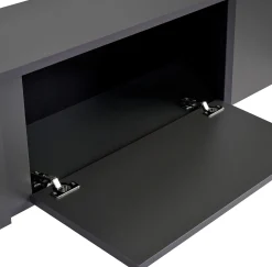 TV-Ständer Onera - 100% MELAMINE - Anthrazit - 50 x 30 x 180 cm