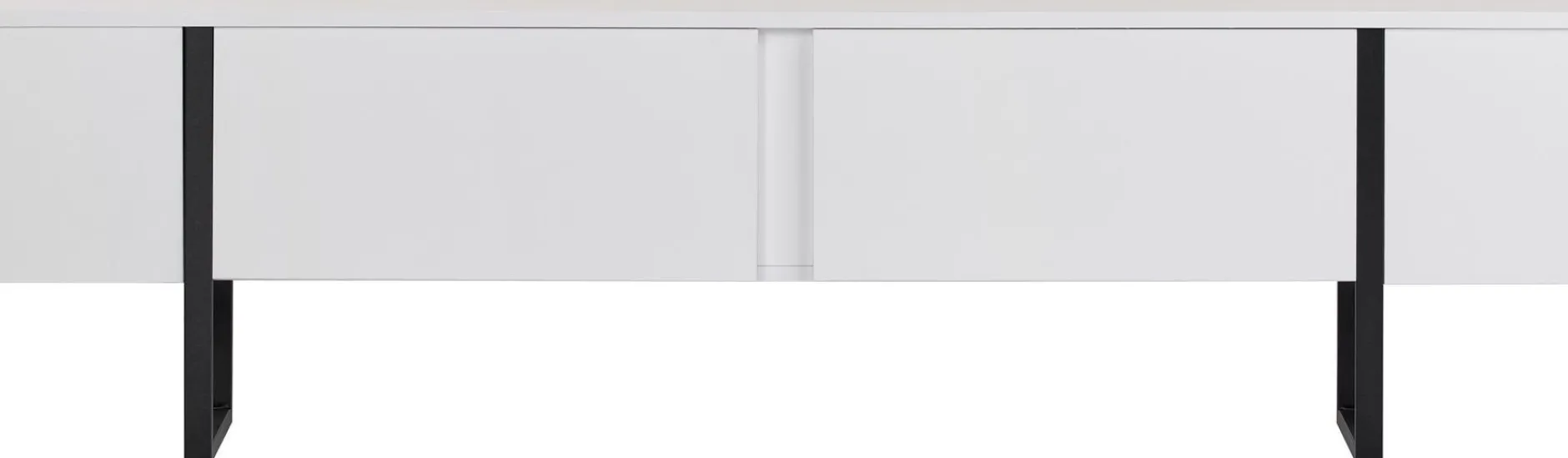 TV-Ständer Onera - 100% MELAMINE - Weiß - 45 x 30 x 180 cm