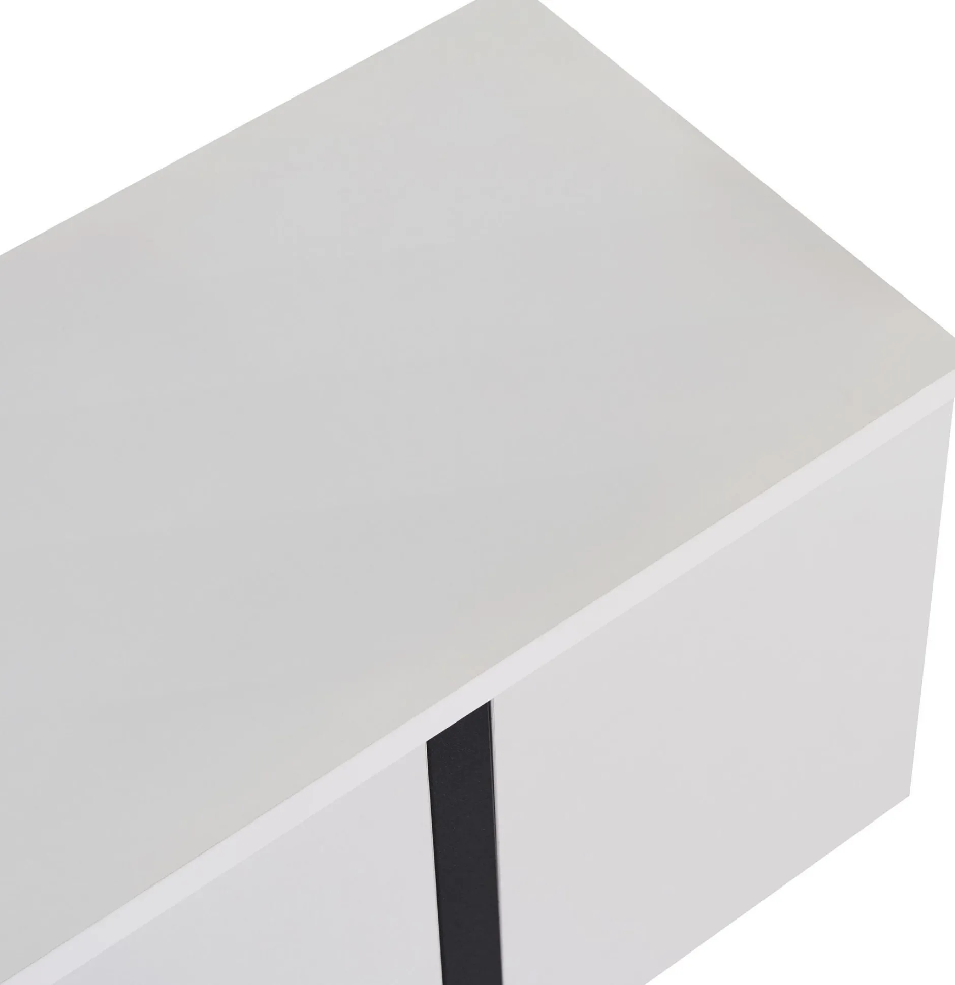 TV-Ständer Onera - 100% MELAMINE - Weiß - 45 x 30 x 180 cm