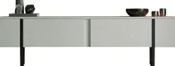 TV-Ständer Onera - 100% MELAMINE - Weiß - 45 x 30 x 180 cm
