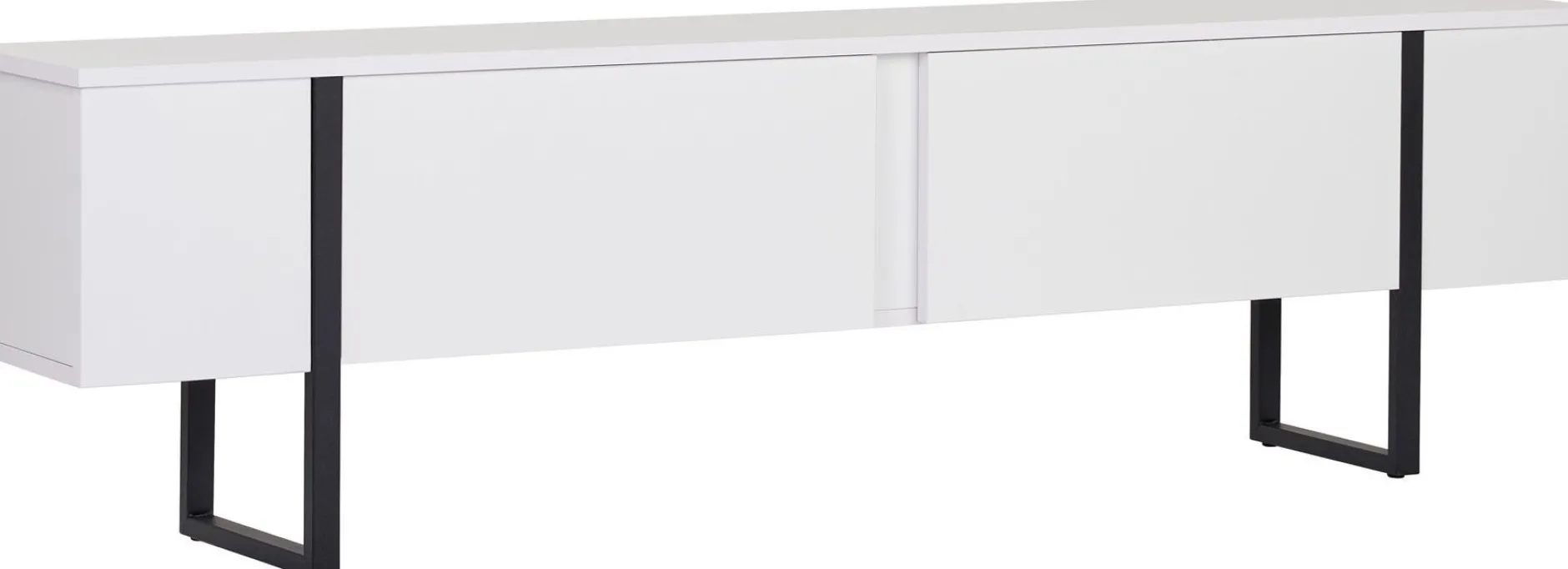 TV-Ständer Onera - 100% MELAMINE - Weiß - 45 x 30 x 180 cm