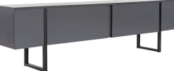 TV-Ständer Serenity - 100% MELAMINE - Anthrazit - 50 x 30 x 180 cm