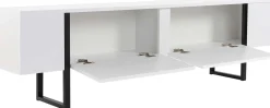 TV-Ständer Serenity - 100% MELAMINE - Weiß - 45 x 30 x 180 cm