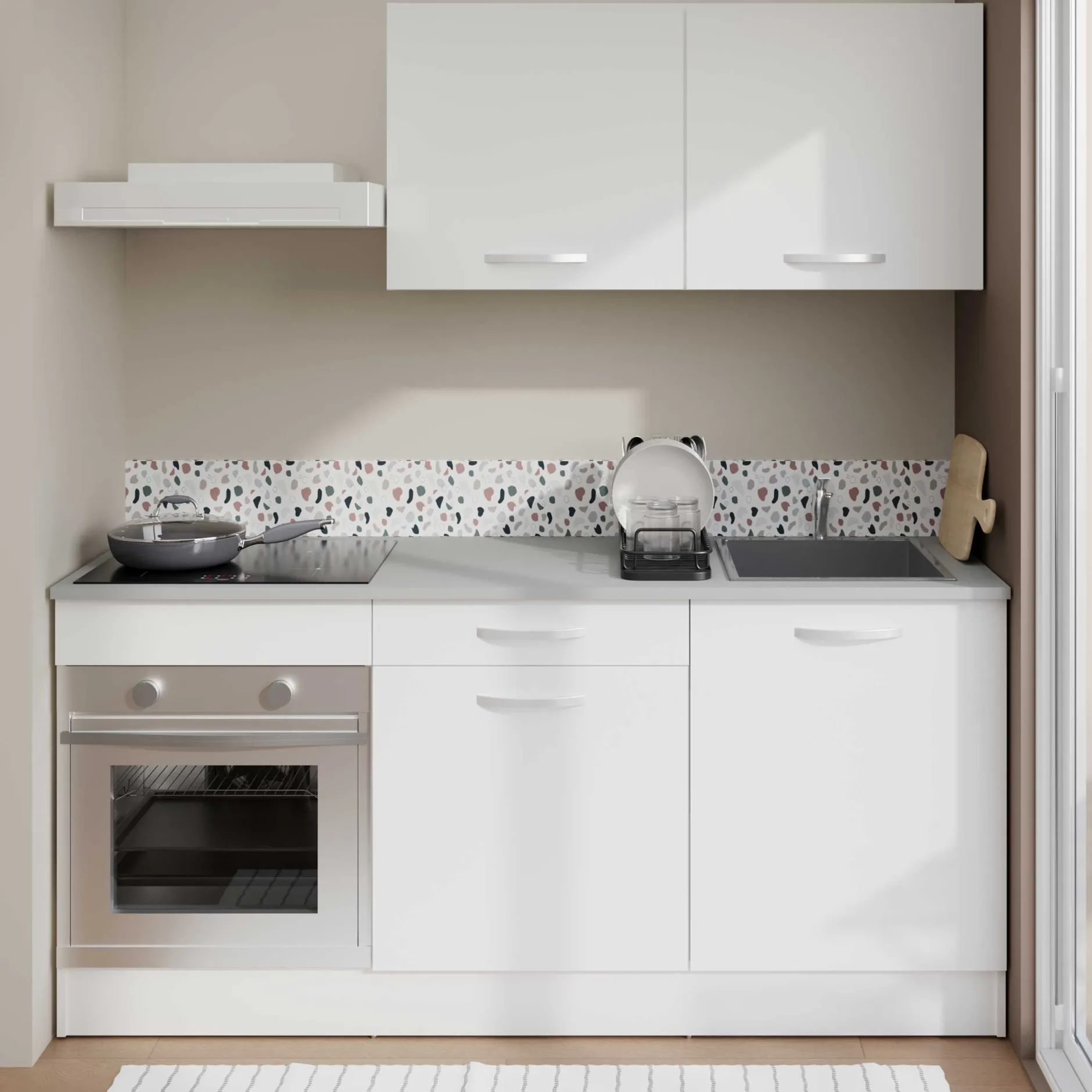 Unterschrank Eko 60 cm mit Tür - weiß