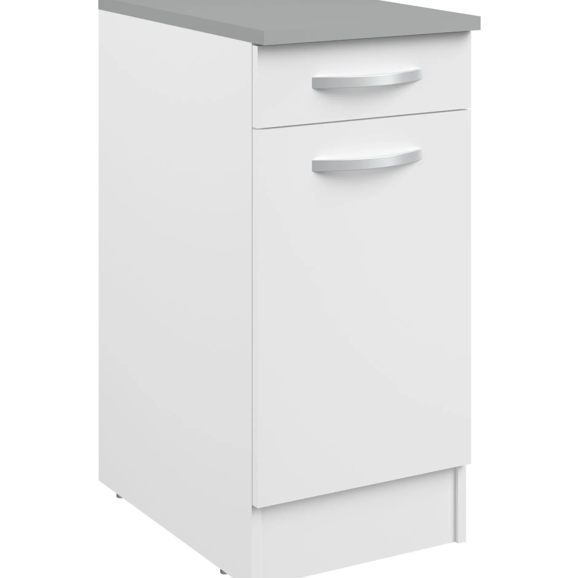 Unterschrank Eko 40x60 cm mit Schublade und Tür - weiß